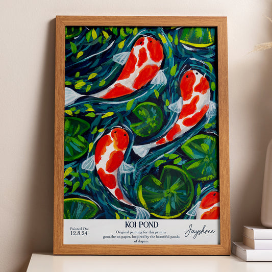 Koi Pond - Signed Art Print / Poster