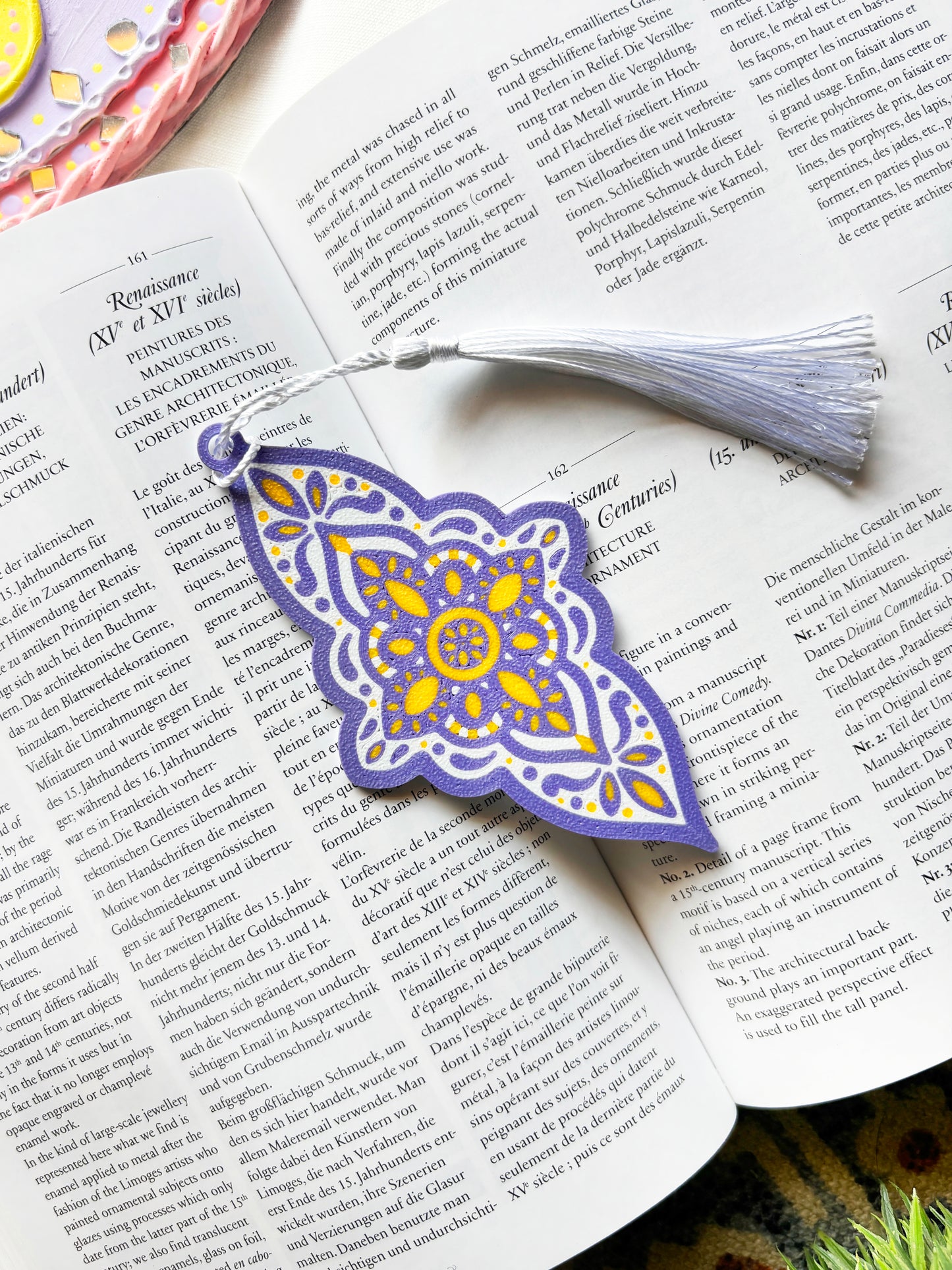Lavender Haze - Aesthetic Motif Bookmark With Tassel