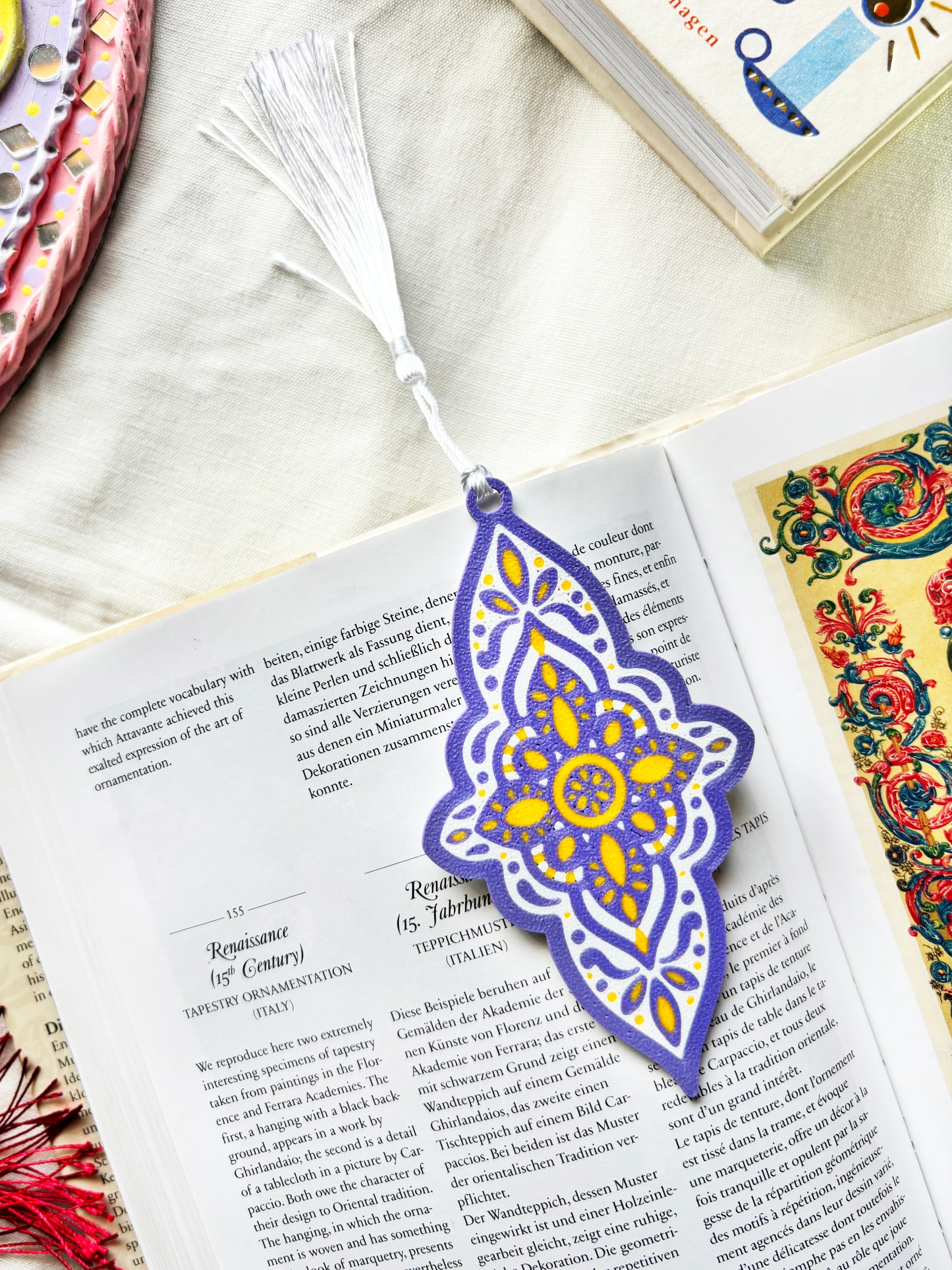 Lavender Haze - Aesthetic Motif Bookmark With Tassel
