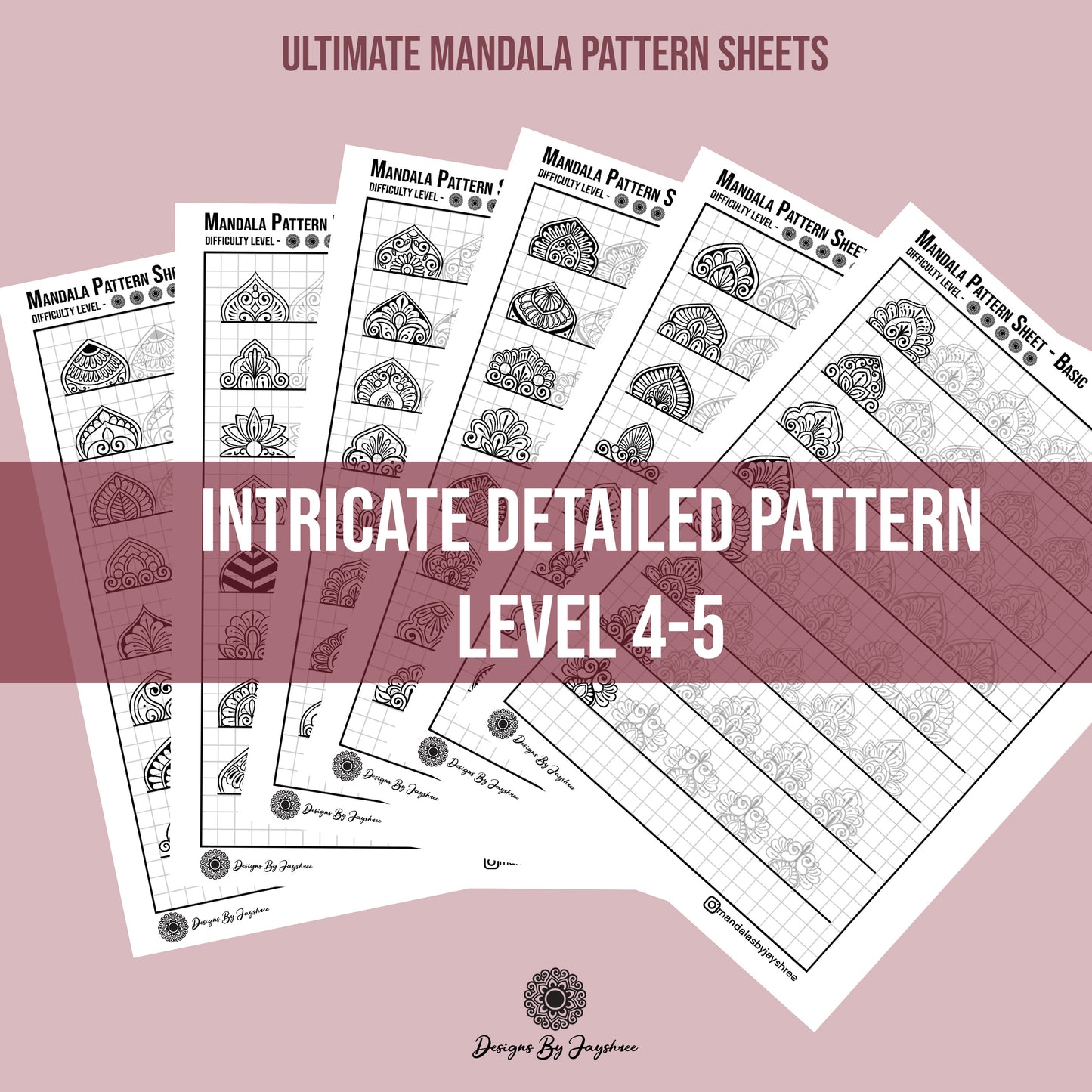 Ultimate Mandala Pattern Sheet - 172 Patterns