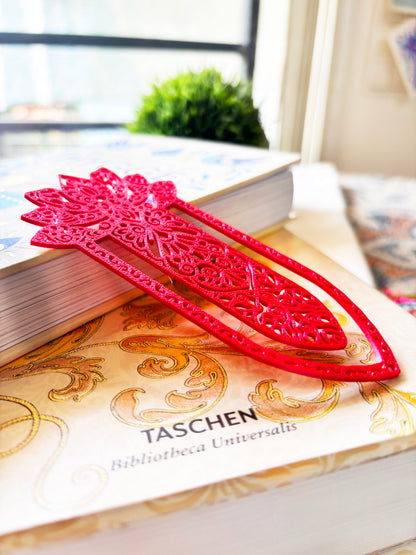 Red Lotus - Aesthetic Motif Bookmark