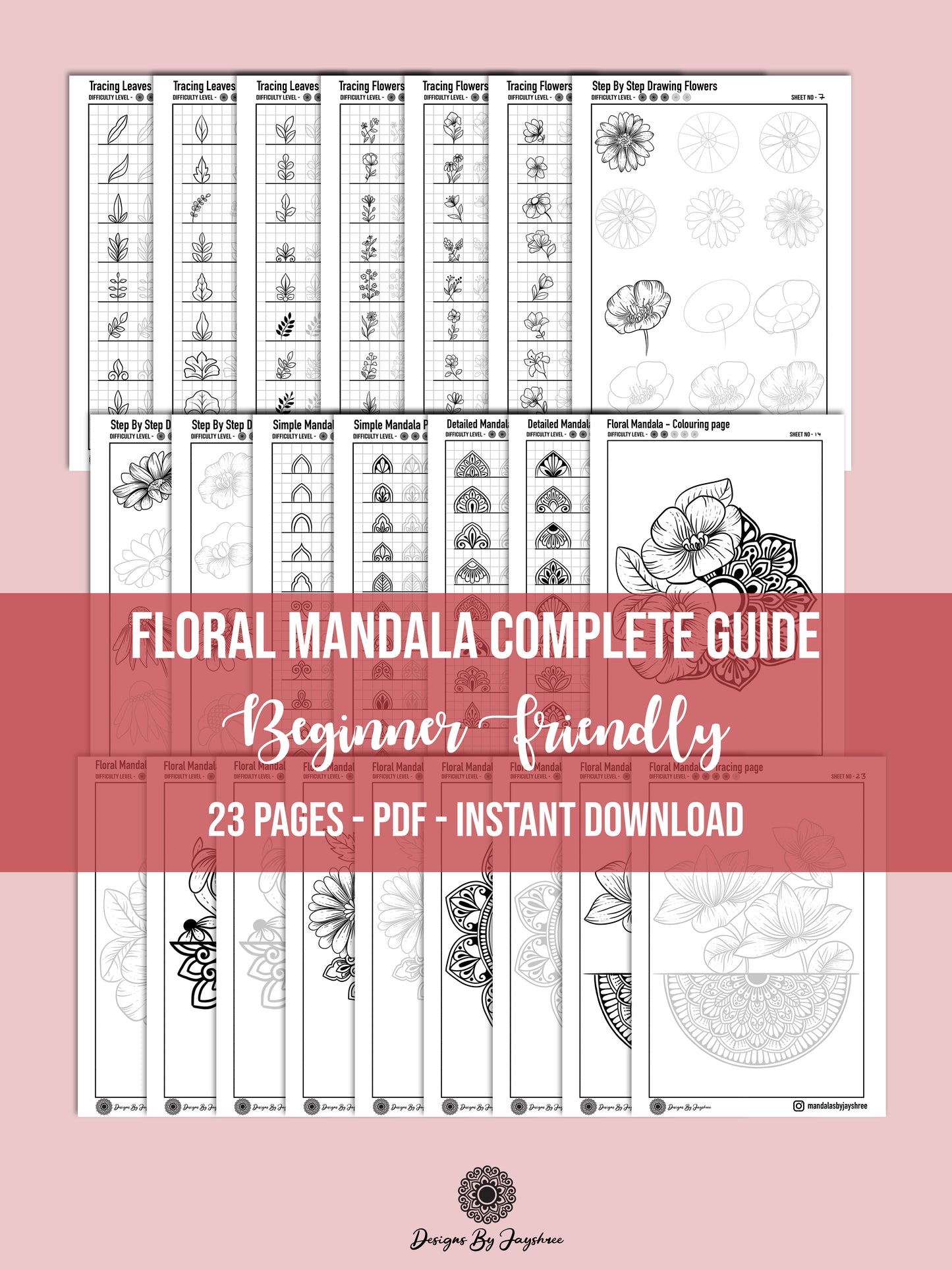 Floral Mandala Complete Guide - Beginner Friendly