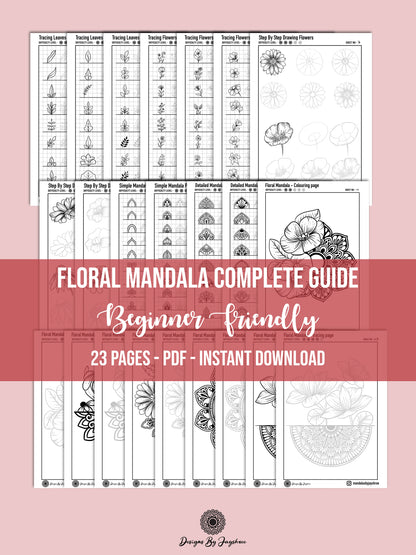 Floral Mandala Complete Guide - Beginner Friendly