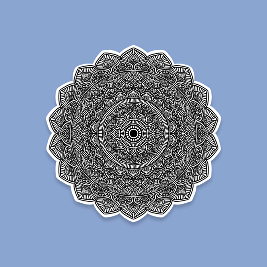 Nature Black Mandala - Laptop / Mobile Sticker