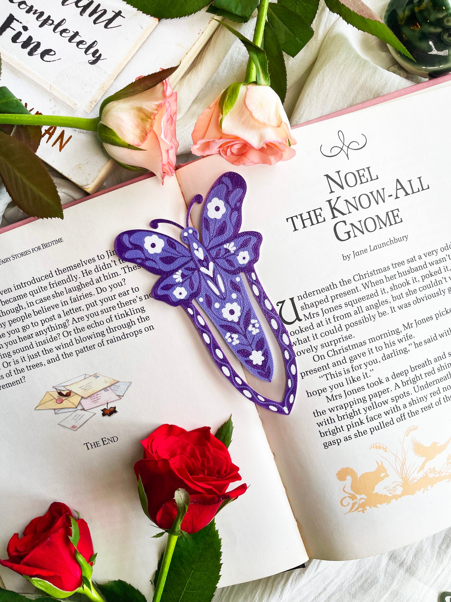 The Garden Dancer - Aesthetic Butterfly Bookmark