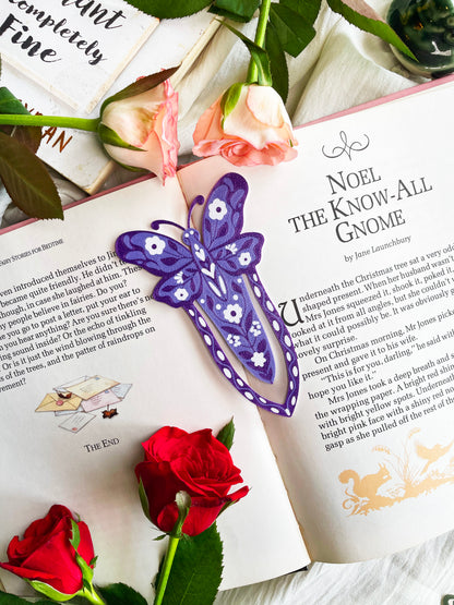 The Garden Butterflies Bundle - Aesthetic Butterfly Bookmarks Set of 3
