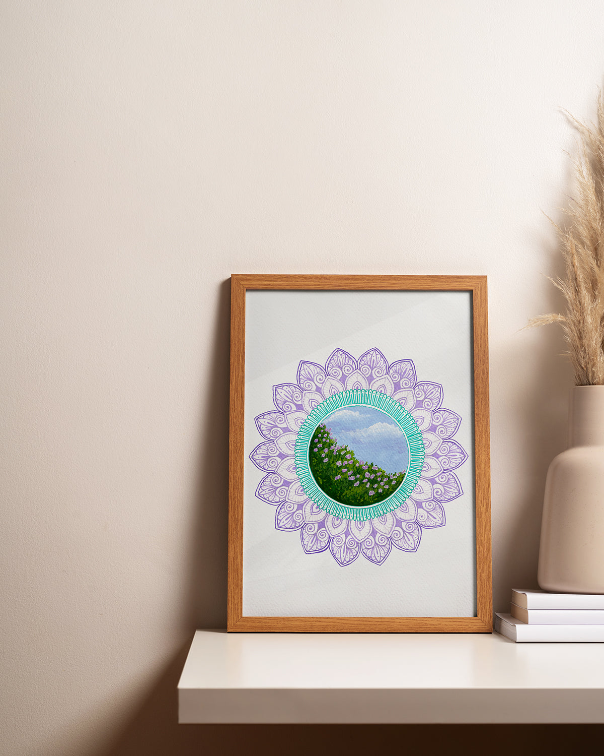 Rose Garden Mandala - Signed Art Print / Poster