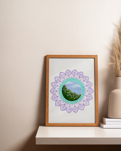 Rose Garden Mandala - Signed Art Print / Poster