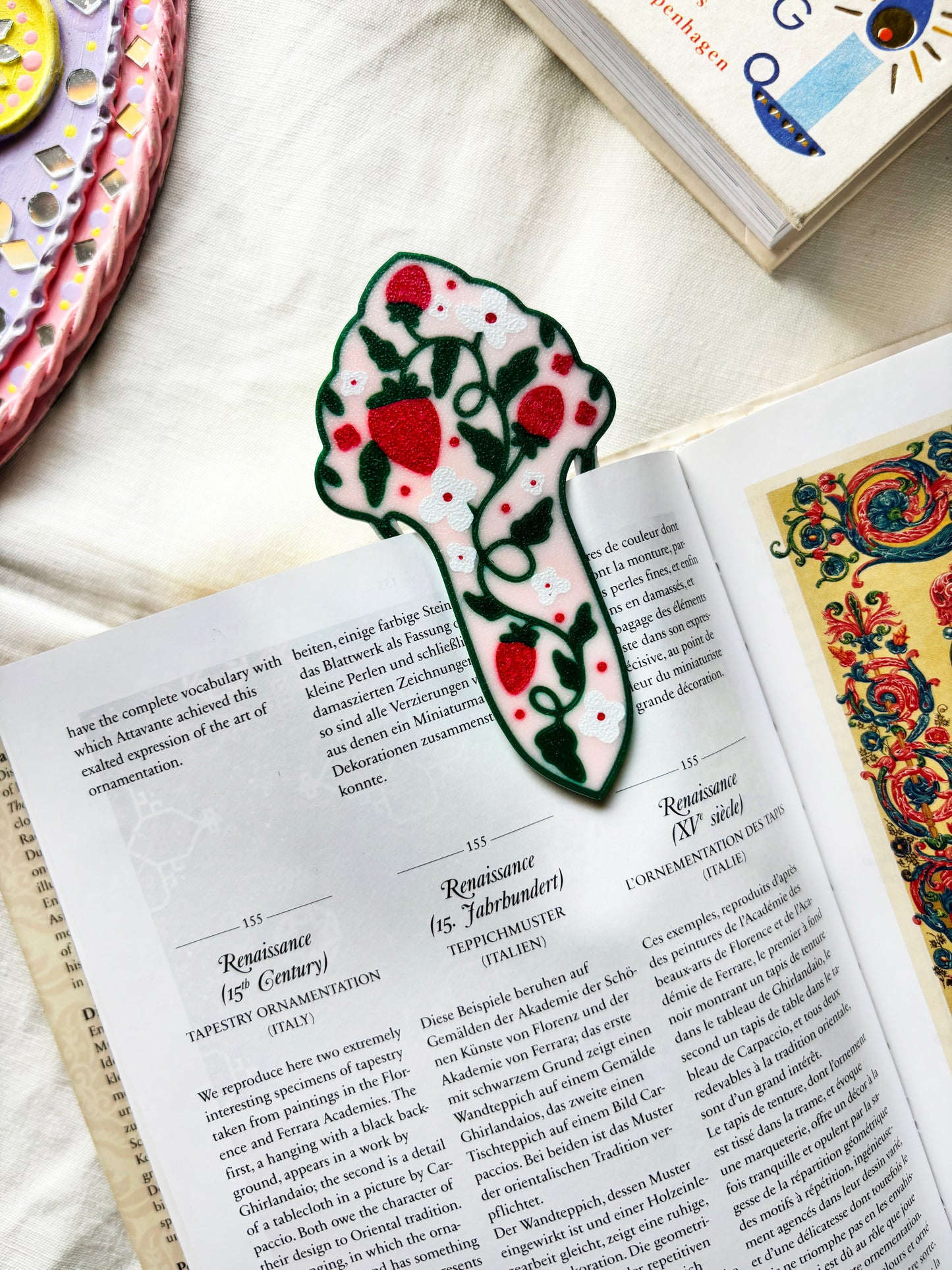 Strawberry Tales - Aesthetic Motif Bookmark