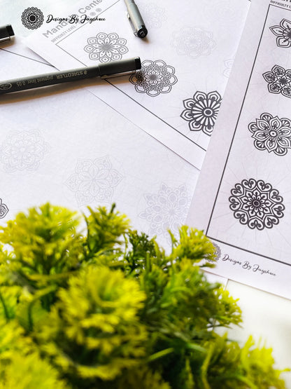 Mandala Center Ideas - Tracing Sheets - Set of 3