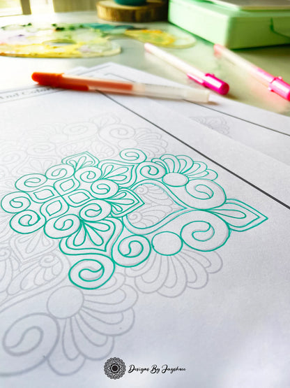 Mandala Colouring & Tracing - Set of 5