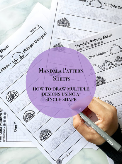 One Shape - Multiple Designs | Set of 5 - Step By Step