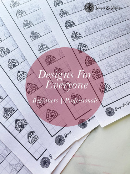 Basic Mandala Pattern Sheets - 55 Patterns