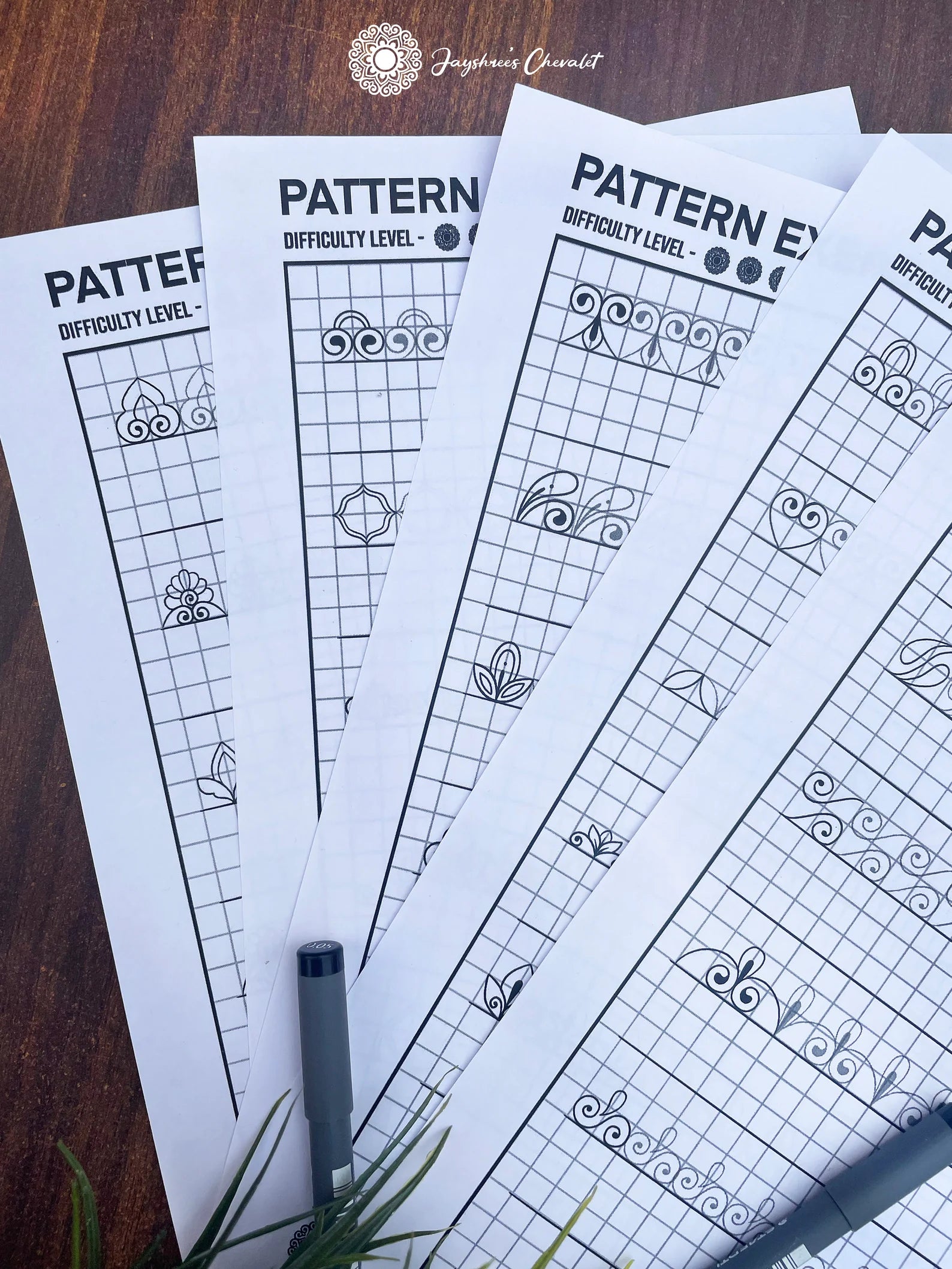 Mandala Pattern exercises - Set of 5 – Designs By Jayshree