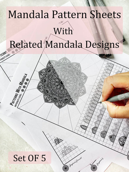 Mandala With Patterns - Step By Step Guide