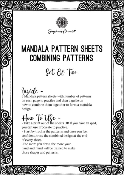 Combining Mandala Sheets - Set of 2 #2